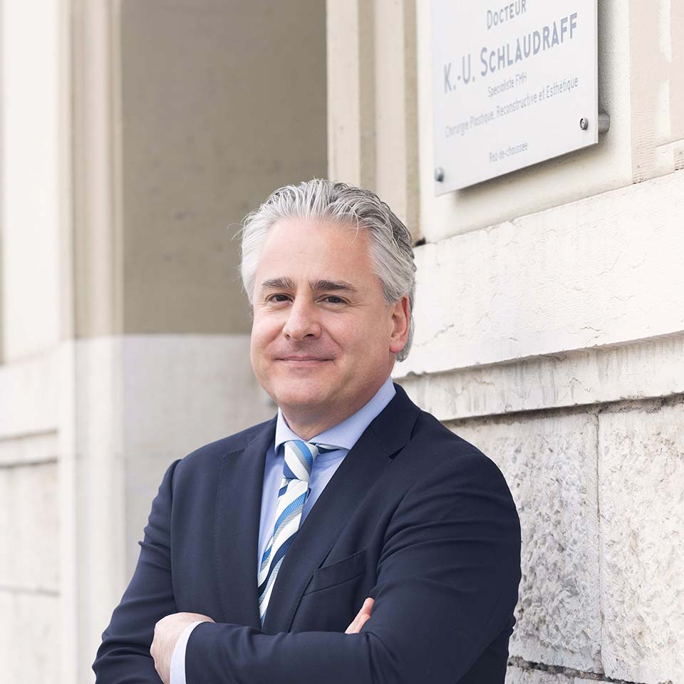 Portrait du Docteur Schlaudraff, chirurgien esthétique à Genève chez Concept Clinic